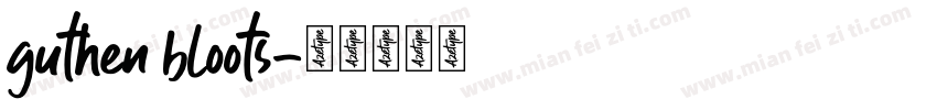 guthen bloots字体转换